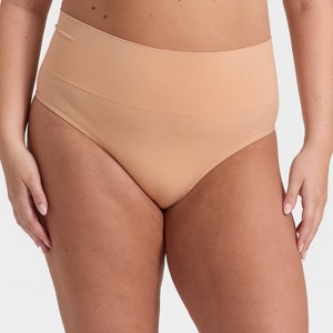 Women's Seamless High Waisted Rise Thong Underwear - Auden™ - 1 of 3