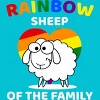 Adult Design By Humans Rainbow Sheep of The Family Pride By T-Shirt - 2 of 2