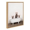 18" x 24" Sylvie Three Little Bears in Tub Framed Canvas by Amy Peterson - Kate & Laurel All Things Decor - 2 of 4