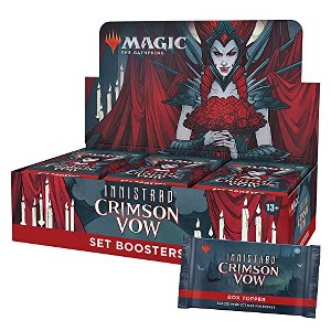 Magic The Gathering Magic: The Gathering Innistrad: Crimson Vow Set Booster Box | 30 Packs + Dracula Box Topper (361 Magic Cards) - 1 of 4