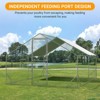 Large metal chicken coop, heavy duty chicken coop with waterproof and UV resistant cover, walk-in poultry cage for yard use - 4 of 4