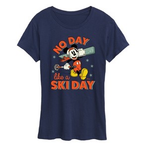 Women's - Disney - No Day Like A Ski Day Short Sleeve Graphic T-Shirt - 1 of 4
