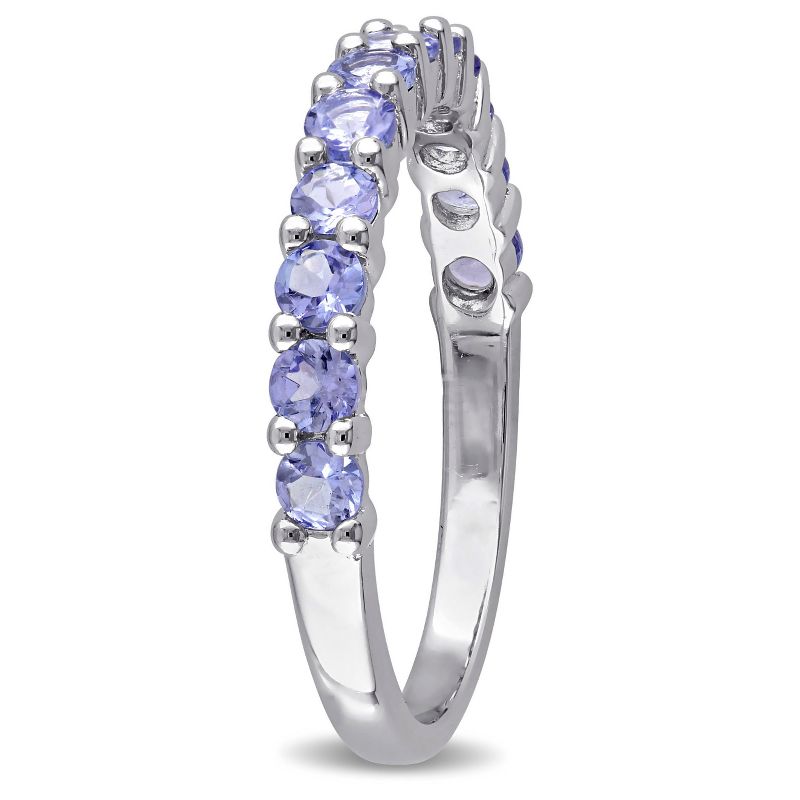 .84 CT. T.W. Tanzanite Stacking Ring in Sterling Silver, 3 of 7