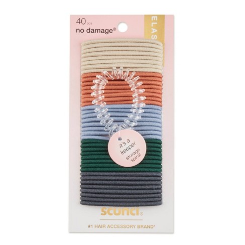 Spiral Hair Ties, 40PCS Hair Ties,Small Coil Hair Ties for Girls