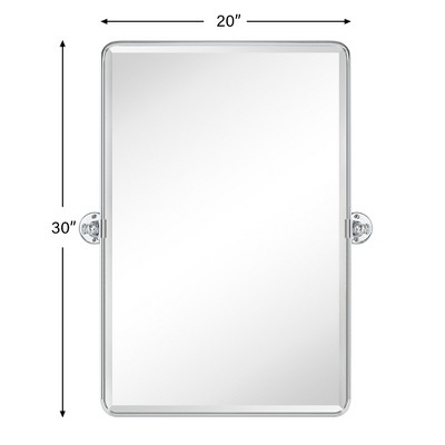 TEHOME Woodvale Rectangular Metal Framed Wall Mounted Bathroom Vanity Mirror