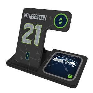 NFL Seattle Seahawks Players Game Tactic 15-Watt 3 in 1 Charging Station - 1 of 4