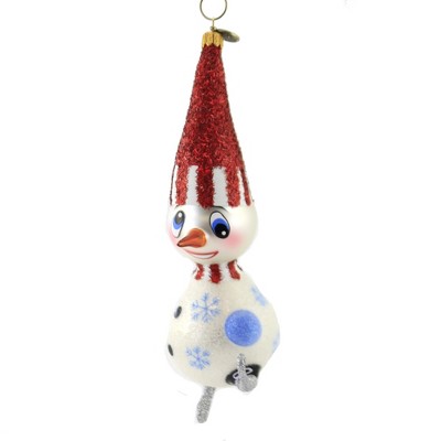 Blu Bom 8.0" Skip N' Skating Snowman Chrtistmas Ornament Ollaf  -  Tree Ornaments