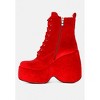 Ashcan High Platform Velvet Ankle Boots Women - 3 of 4