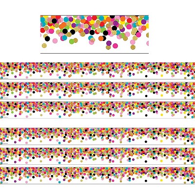 Teacher Created Resources 3" Straight Border Confetti 35' Per Pack 6 Packs TCR5609-6