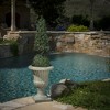 SEVOBAL Planters Planter Italian Urn Planter Versatile Indoor And Outdoor Use Classic Style Magnesium Oxide, Antique Green, 19.00"*19.00"*26.50" - 4 of 4