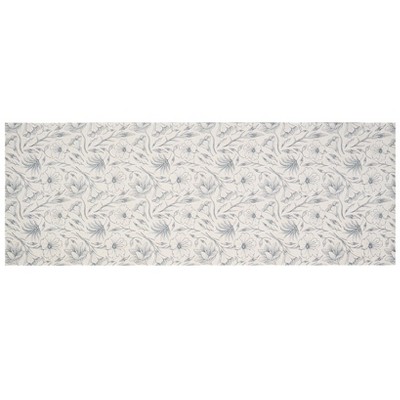 The Lakeside Collection Magnolia Floral Washable Area Rug Accent Rug or Runner Rug - Runner