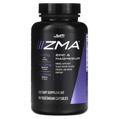 JYM Supplement Science ZMA, Zinc & Magnesium, 90 Vegetarian Capsules