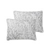 VCNY Tufted Boho Abstract Floral Reversible Quilt Set Gray - image 4 of 4