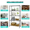 FDW 5-Shelf Adjustable Layer Rack Commercial Strong Steel for Restaurant Garage Kitchen - 3 of 4