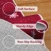 Christmas Area Rug, Christmas Reindeer Print Throw Carpet with Non Slip Backing, Low Pile Stain Resistant Floor Carpet for Living Room, Bedroom - 4 of 4