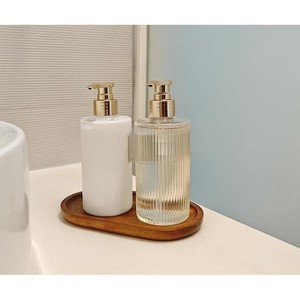 ACEPANO Oval Mini Wooden Decorative Tray for Desserts, Snacks & Fruit-Brown - 1 of 4