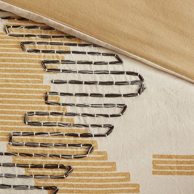 Gray Reversible Cotton Full Bedspread Set with Pattern