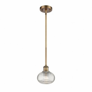 Ithaca - 1 Light Stem Hung Mini Pendant In Industrial Style-7 Inches Tall and 6 Inches Wide - 1 of 1