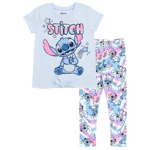 Disney Lilo & Stitch Girls T-Shirt and Leggings Outfit Set Little Kid to Big Kid - 1 of 4