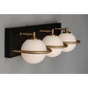 Maxim Lighting Revolve 3 - Light Vanity in  Black/Gold - 3 of 4
