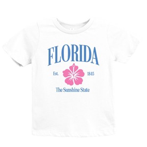The Juniper Shop Florida The Sunshine State Youth Short Sleeve Tee - S - White - 1 of 4