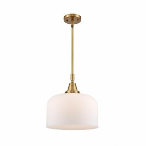 Bell - 1 Light Stem Hung Mini Pendant In Industrial Style-14.13 Inches Tall and 12 Inches Wide - 1 of 1