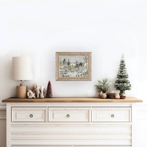 Petal Lane 10"x8" Snowy Stroll Fancy Gold Framed Art - 1 of 4