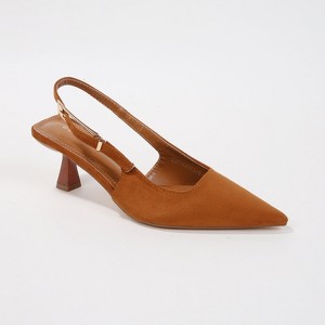 Berness Women's Cassandra Slingback Heels with Suede Finish - 1 of 4