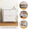 DOMETOUR Modern Wood Shoe Cabinet Shoe Storage Organizer for Entryway, Shoe Organizer with 2 Flip Drawers & Open Shelves - 4 of 4