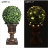 Artificial Plant Topiary with Pot, Faux Boxwood Balls with LED, Topiary Balls Artificial Outdoor Set of 2 - 2 of 4