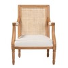 bali & pari Garridan Fabric and Wood Accent Chair - 3 of 4