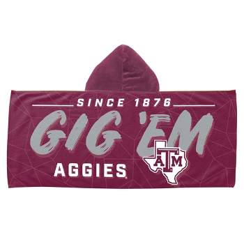 22"x51" NCAA Texas A&M Aggies Hooded Youth Beach Towel