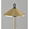Adesso Kaden Floor Lamp Antique Brass: Pull Chain, Metal Shade, ETL Listed - 4 of 4