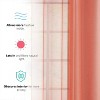 HLC.ME Semi Sheer Voile Light Filtering Transparent Window Curtain Grommet Panels - Set of 2 - 3 of 4