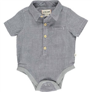 Gender Neutral Boy's Helford Woven Onesie - ME & HENRY - 1 of 3