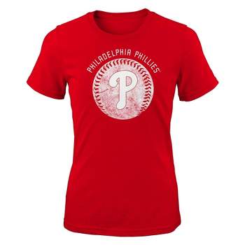 MLB Philadelphia Phillies Girls' Crew Neck T-Shirt