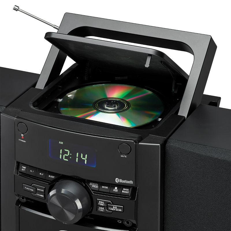 JENSEN CD-785 Portable Stereo Bluetooth CD Music System with Cassette and Digital AM/FM Radio, 4 of 7