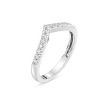 GILDED 1/10 CTTW Lab Grown Diamond Stackable Band Ring in 14KT Gold Plated or 925 Sterling Silver, Size 7 - 2 of 4