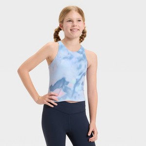 Girls' Strappy Crop Tank Top - All In Motion™ - 1 of 3