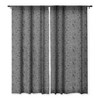 Iveta Abolina Melisande Line Black And White 50" x 64" Single Panel Sheer Window Curtain - Deny Designs - 3 of 4