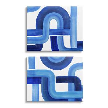 Stupell Indigo Blue Textured Paint Designs, 9pc Multi Piece Canvas Wall Art  Set, 12 x 12 - Bed Bath & Beyond - 30997414
