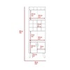 Gulches Liquor Storage Cabinet with 12 Bottle Cubbies, 9 Capacity Stemware Rack, 2 Shelves 22.4''W x 14.5''H and Double Door Cabinet 15''H x 11''W - 3 of 4