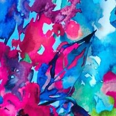 bright watercolor floral