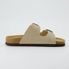 CUSHIONAIRE Lane Cork Footbed Sandals for Women –Comfortable Double Buckle Slip-On with Genuine Suede Footbed & Arch Support Slides for Women Footwear - 4 of 4