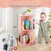 KTMBDW 360° Rotating Bookshelf, 2 Tier Kids Small Corner Bookcase with a Footprint, Free Standing Bookshelf for Kids, Open Bookshelves for Bedroom - 4 of 4