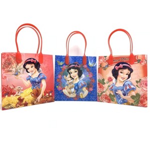 Disney Snow White Party Gift Bags, 6.25 inch, Reusable Small Goodie Bags, Set of 12, Licensed Princess Design - 1 of 2