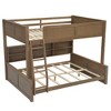 YOOCOZZ Full XL over Queen Bunk Bed with Storage Cabinets and USB Ports - 4 of 4