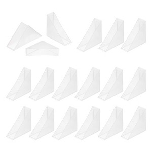 Unique Bargains Reusable Plastic Wear Resistant Triangle Glass Corner Protector 30 Pcs - 1 of 4