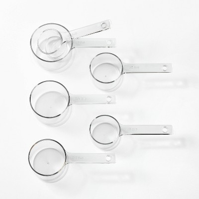 6pc Tritan Plastic Measuring Spoons Clear - Figmint™ : Target