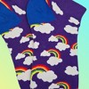 Purple Rainbow Ankle Socks from the Sock Panda (Women's Sizes, Adult Medium) - 2 of 3